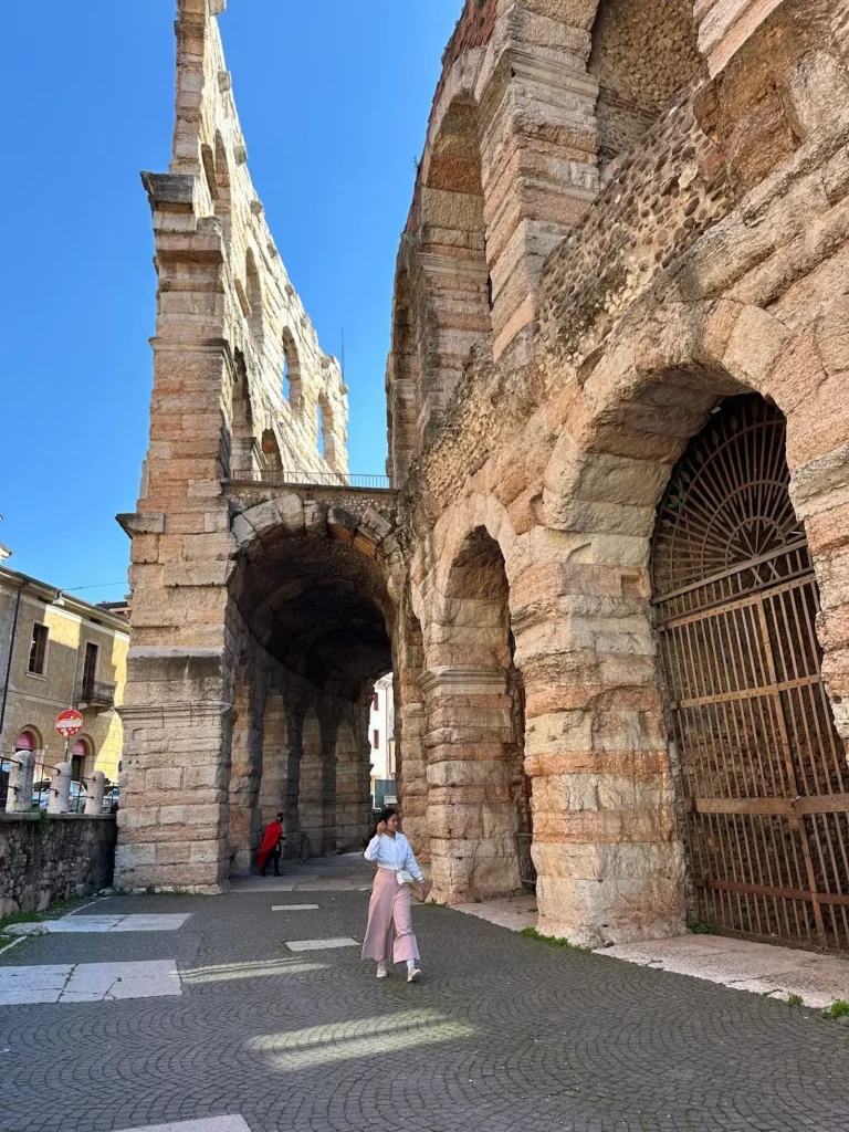 2 days in Verona exploring Arena di Verona exterior with historic Roman architecture
