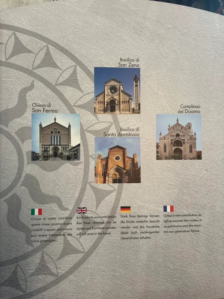 best churches in Verona Chiese Vive circuit map Sant Anastasia San Zeno Duomo San Fermo